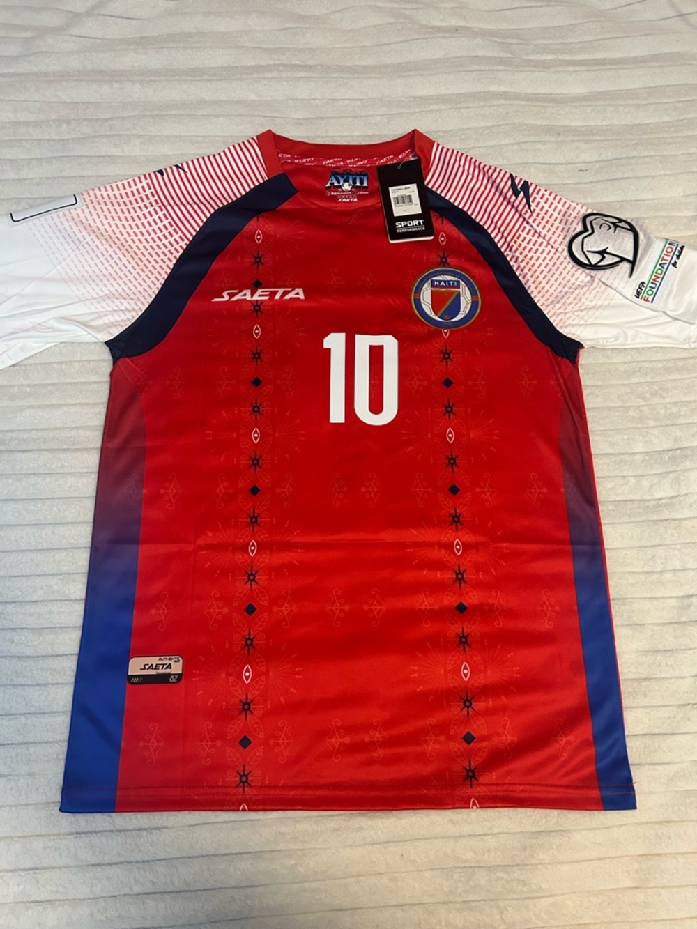 Haiti Red Number 10 Men's Jersey